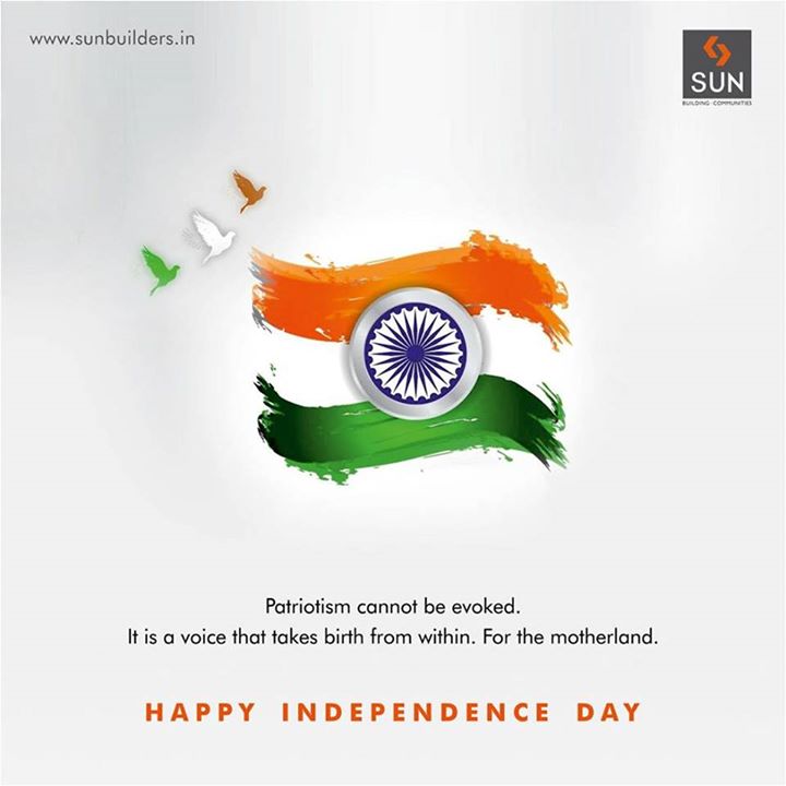 Sun Builders Group wishes a patriotic and proud independence day to one and all.