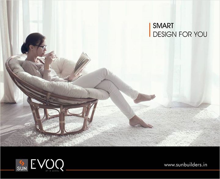 Smart design is when complete modernism blends with absolute comfort. Smarter design is when sophistication of lifestyle is taken to a brand new level.

Explore smart design at Sun Evoq – 18 signature residences offering the finest of luxury at S.G. Road, Ahmedabad.