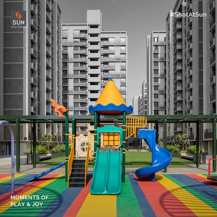 A world of endless possibilities, where every swing, slide, and laughter-filled moment in the play area sparks joy, creativity, and the magic of childhood. Here, young hearts discover the true meaning of fun.

#CornersAtSun #SouthRayz #Ahmedabad #SunBuildersGroup #Gujarat #RealEstate #SunBuilders #Ranip #Residential #Commercial #Retail #ShotAtSun #CompletedProject