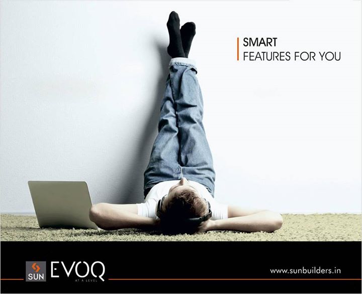 Smart features in a home make life much easier and allow for time to relax and enjoy the best. 

Explore smart design at Sun Evoq – 18 signature residences offering the finest of luxury at S.G. Road, Ahmedabad.