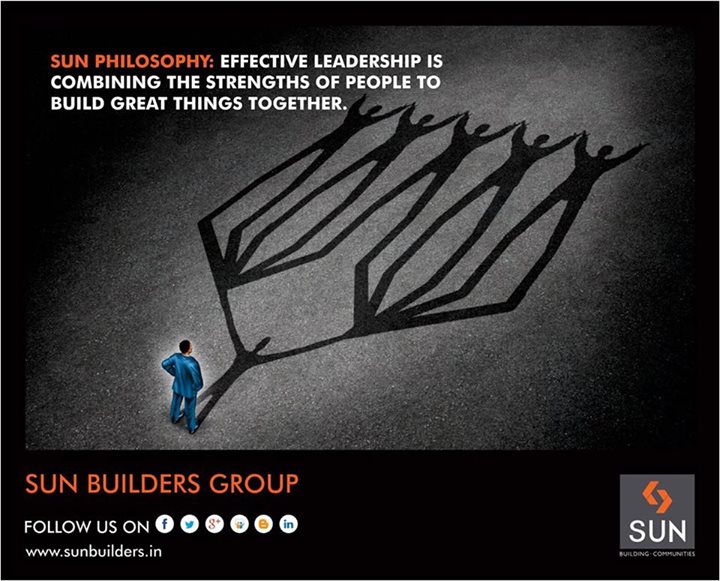 At Sun Builders Group, we believe in knowing the strengths of people and utilising it to the best for your needs!
www.sunbuilders.in
