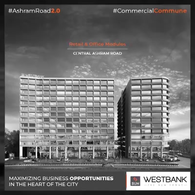 An ideal platform for varied businesses with offices starting from 400sq.ft!

#SunBuilders #RealEstate #WestBank #SunWestBank #Ahmedabad #Gujarat #SunBuildersGroup #AshramRoad2point0 #commercialcommune #ComingSoon #NewProject