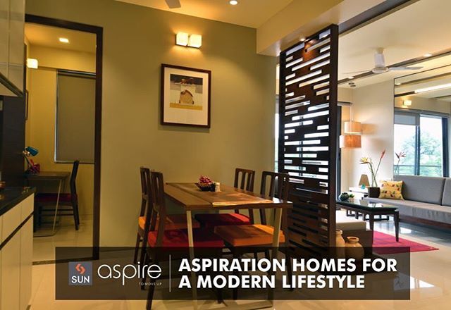 #sunaspire 2.5 BHK residences that aspire you to live more with modern lifestyle demands. 
#aspirationalhomes #Ahmedabad #Residential #realestate #lifestyle #sunbuilders