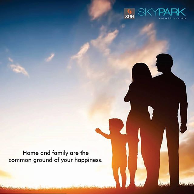 #Happiness is when beautiful memories are well-enjoyed with your #family and the time when you step inside your home. 
Make your quality time blissful at #SunSkypark.
#SunBuildersGroup #Lifestyle #HigherLiving #ApnuAhmedabad
