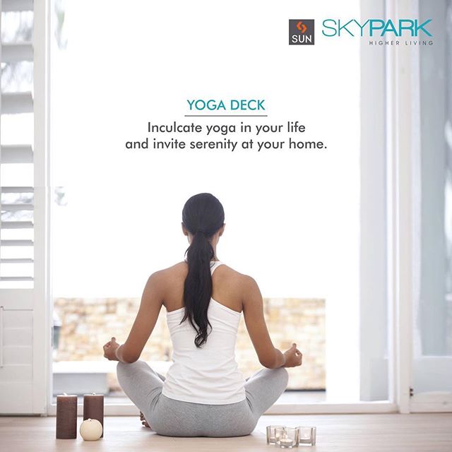 By practising yoga, it purifies your mind and soul and spread serenity at your home as well.

Enjoy your the sense of serenity daily at #SunSkyPark

#HigherLiving #RealEstate #Residential #Ahmedabad