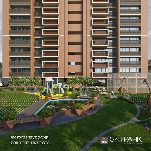 Now you can allow your kids to go alone to play, as Sun Skypark gives you a fun-filled and safe children play area. 
#Sunbuilders #Skypark #realestate #luxuryhomes #children #playarea