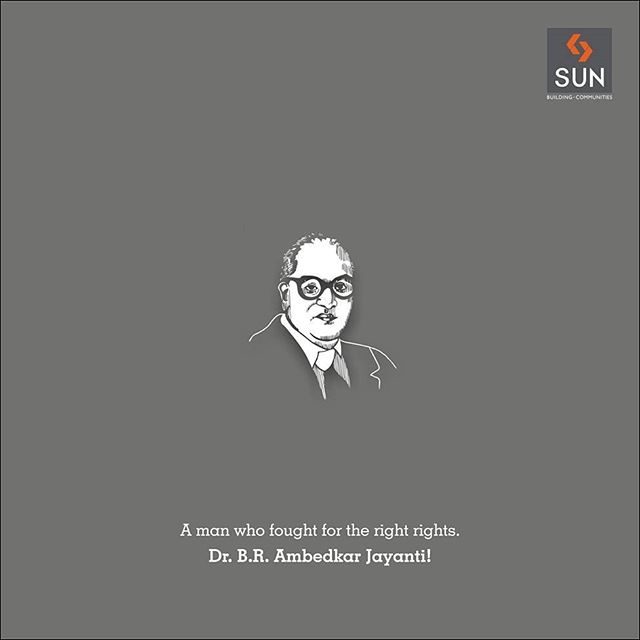 #Sunbuilders pay a tribute to the Father of the Indian Constitution, Dr B.R. Ambedkar on his birth anniversary. 
#ambedkarjayanti