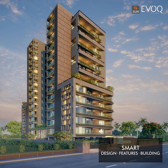 Situated at the prime location of Bodakdev, Sun Evoq is really a smart choice. 
#SunBuilders #SunEvoq 
#SmartBuilding #RealEstate #Residential #Luxury