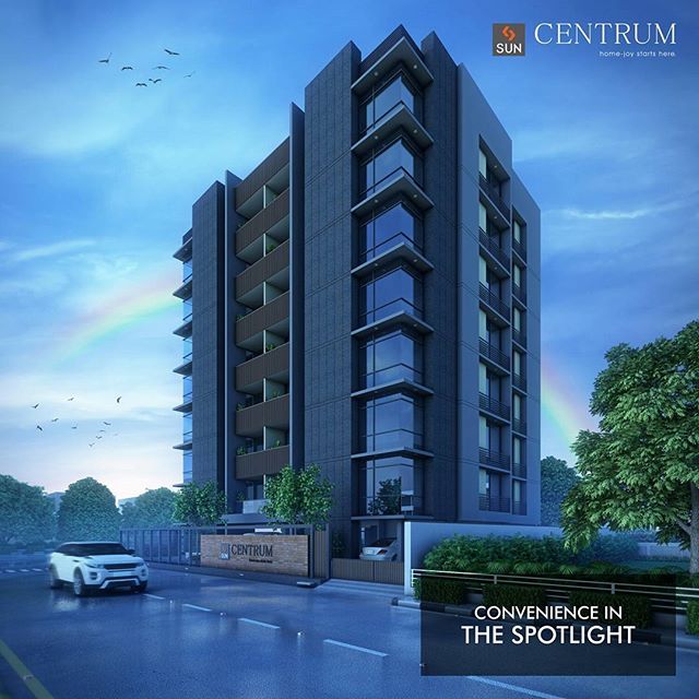 CG Road, Navrangpura holds a property that gives a new meaning to convenience. Sun Centrum offers you the biggest luxury of all and that is. 
#SunBuilders #RealEstate #Residential #Convenience #SunCentrum