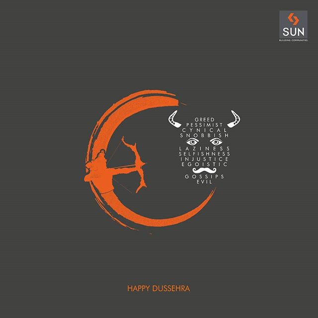 Let's #celebrate the #victory of #good over #evil. 
#SunBuilders wishes you all a very #HappyDussehra