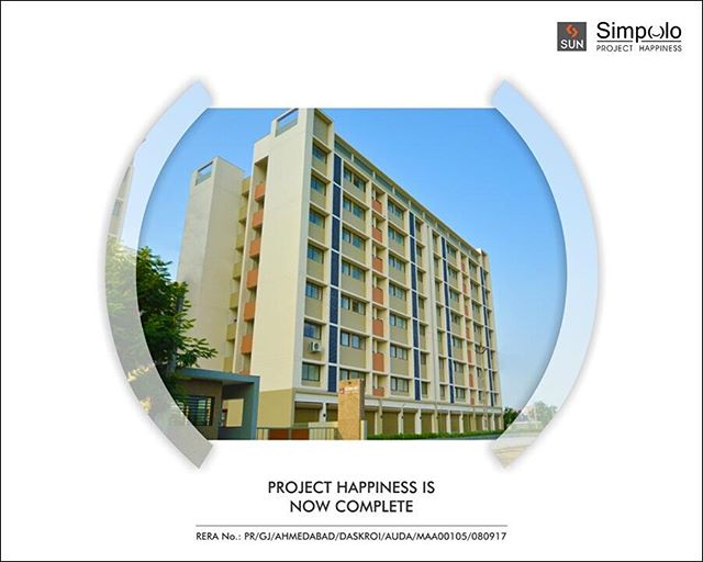 Sun Simpolo at Bopal Shilaj Road is now ready for possession. Your happiness has finally taken shape.

#SunBuilders #SunSimpolo #ProjectHappiness #FirstHome #SmartInvestment #PossessionReady