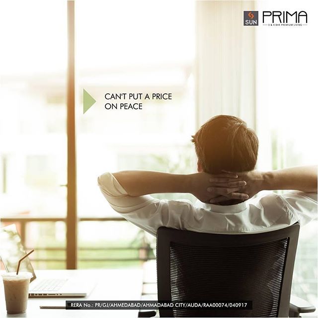 Sun Prima at Manekbaug is the paragon of a peaceful environment, without which no amount of amenities matter. 
#SunBuilders #Residential #Peace #QualityLiving #SunPrima