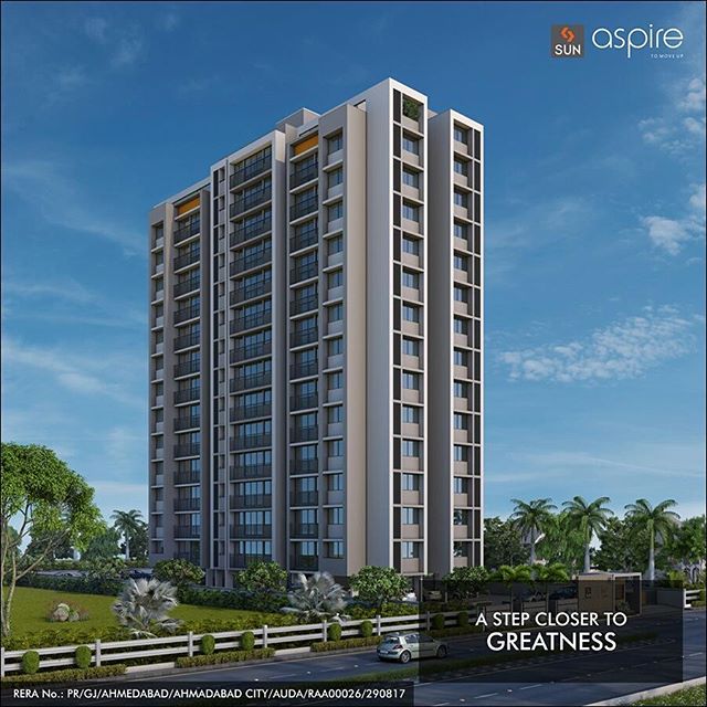 Sun Aspire at Bopal Shilaj Road is popular among future visionaries whose lives are at the stretch of the bow before they shoot for greatness. 
#Sunbuilders #RealEstate #SunAspire #Residential #Aspirations
