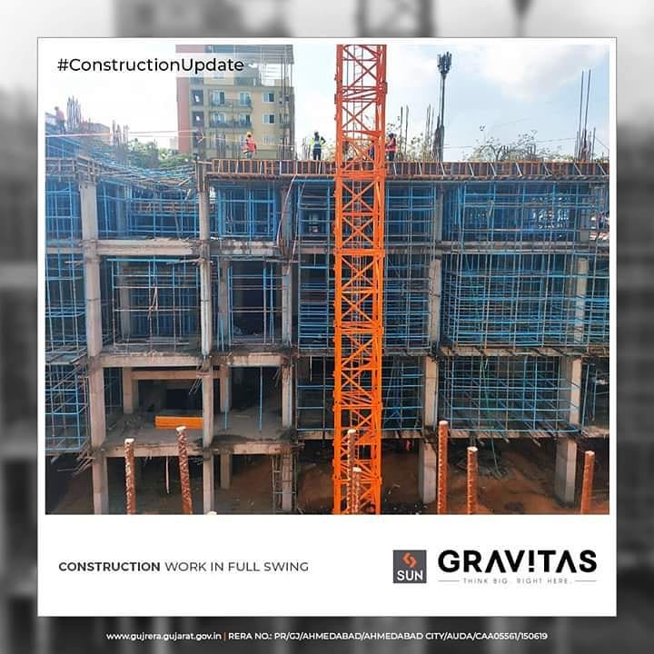Sun Builders,  ConstructionUpdate, SunGravitas, OfficeSpaces, Tetails, SunBuildersGroup, Ahmedabad, Gujarat, RealEstate