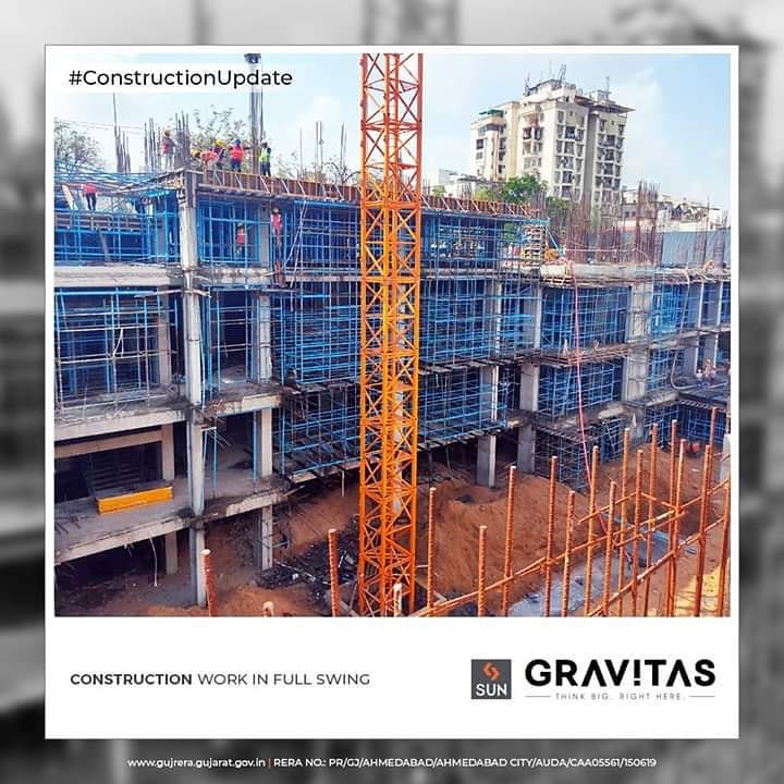 Sun Builders,  ConstructionUpdate, SunGravitas, OfficeSpaces, Tetails, SunBuildersGroup, Ahmedabad, Gujarat, RealEstate