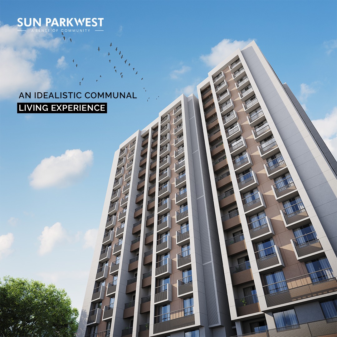Sun Builders, SunBuildersGroup, SunBuilders, SunParkwest, CommunityLiving, Residential, Retail, Homes, Shela, 2BHK, 3BHK, RealEstateAhmedabad