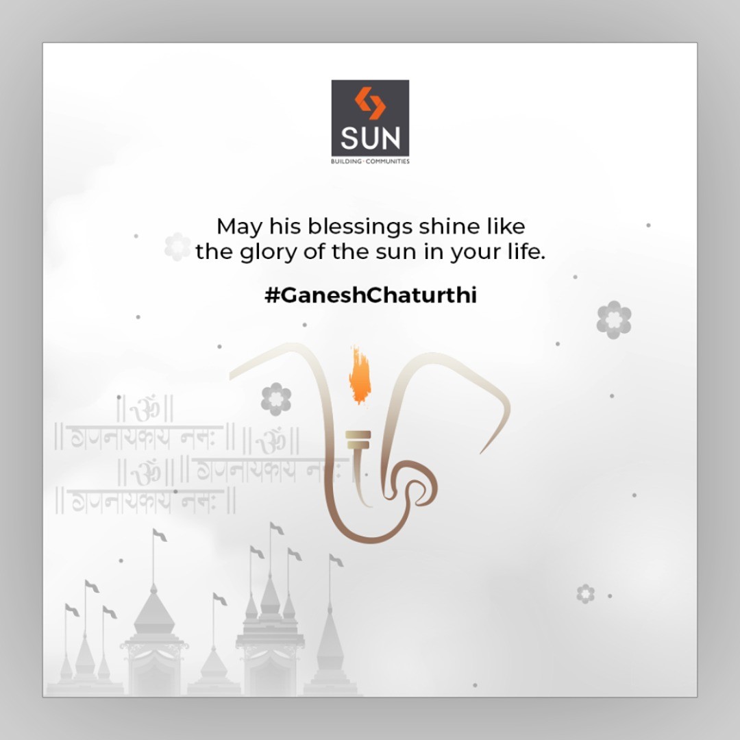 Sun Builders, GaneshChaturthi2019, GanpatiBappaMorya, HappyGaneshChaturthi, Ganesha, GaneshChaturthi, SunBuildersGroup, Ahmedabad, Gujarat, RealEstate, SunBuilders