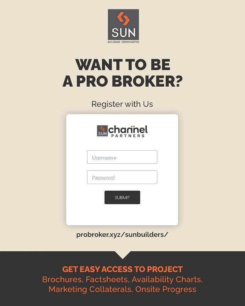 Sun Builders, ProBrokers, ChannelPartners, Brokers, SunBuildersBrokers, SunBuildersGroup, SunBuilders, RealEstate, Ahmedabad, RealEstateGujarat, Gujarat