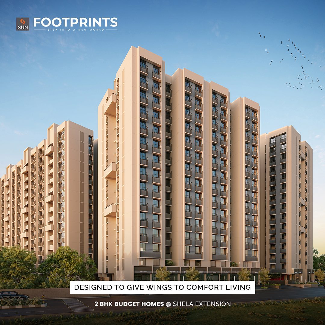 The world of comfort looks like this & is all set to lure you.

Sun Footprints at Shela Extension, Behind Applewoods Township, compromises of the 2BHK budget homes that do complete justice to aesthetics, quality and functionality.

For Details Call: +91 99789 32061

Location: Shela Extension
Status: Under Construction

#SunBuildersGroup #SunBuilders #2BHKHomes #Shops #StepSetHome #ConstructionUpdate #ProjectInMaking #Shela #ShelaExtension #SunBuilders #RealEstate #SunFootprints #Ahmedabad #Gujarat