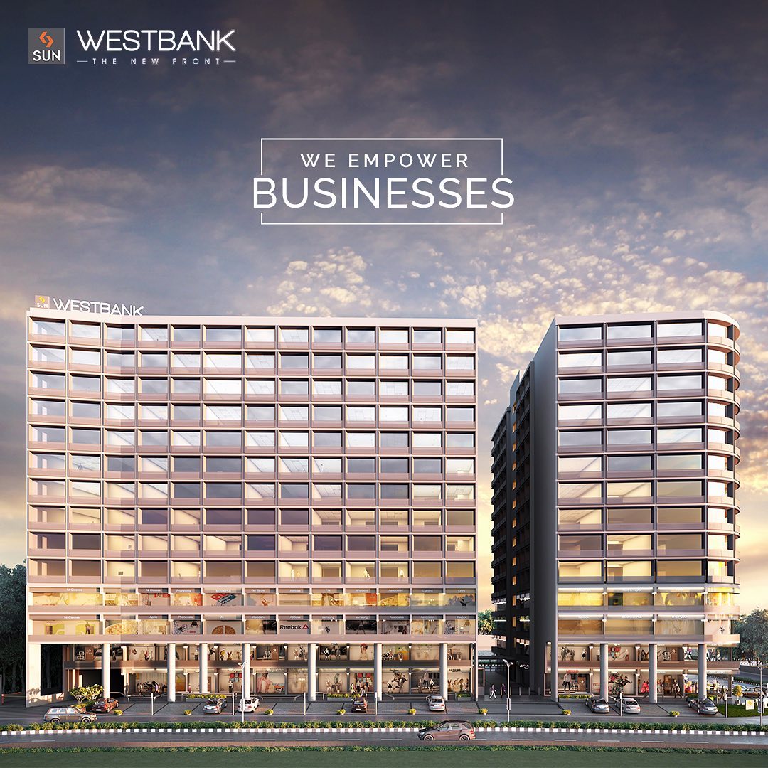 Sun Builders, SunBuildersGroup, SunBuilders, SunWestBank, Commercial, Offices, Retail, AshramRoad, RiverFront, PossessionShortly, BuildingCommunities, SmartInvestment, realestateahmedabad