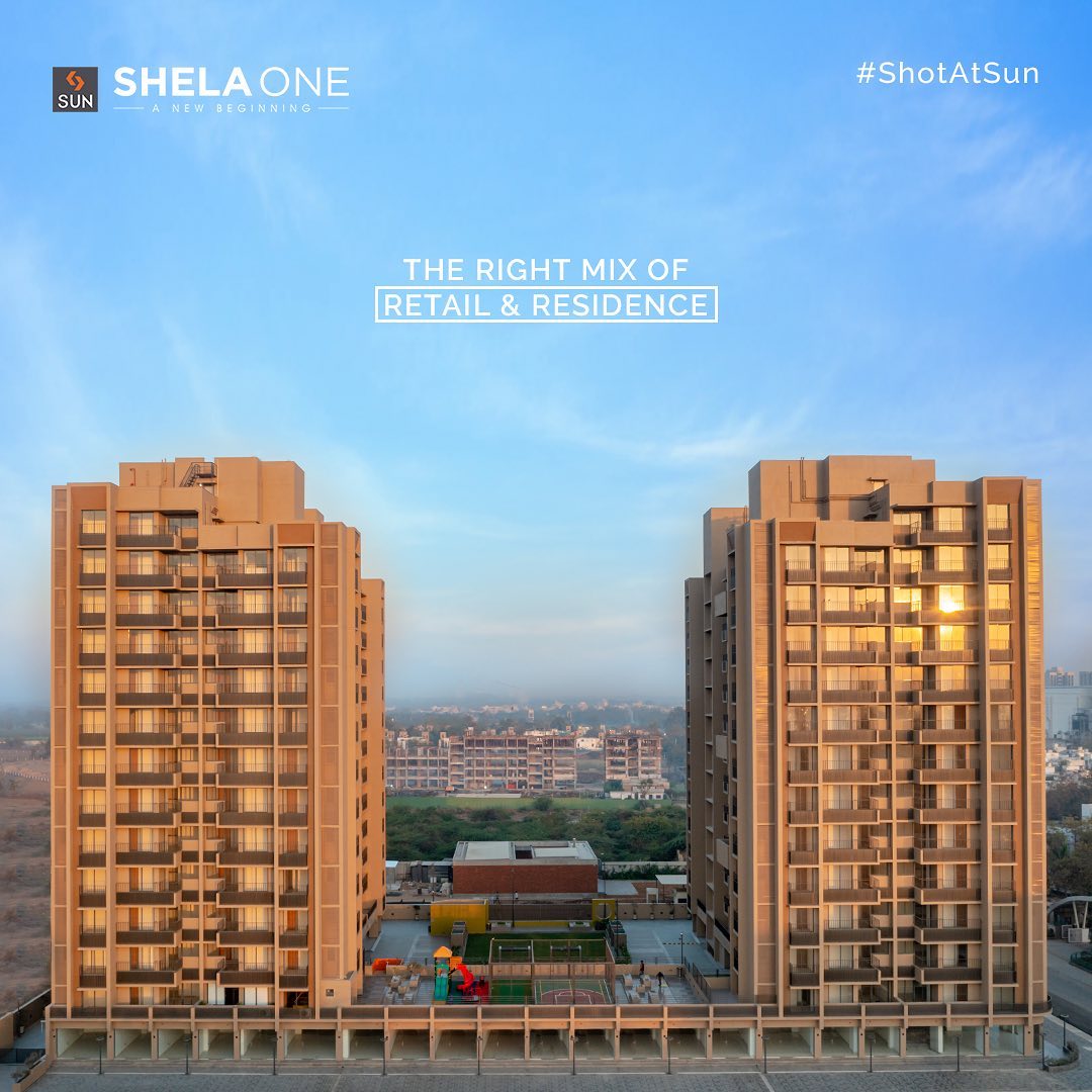 Sun Builders, SunBuildersGroup, SunBuilders, ShotAtSun, SunShelaOne, Retail, RetailSpaces, CompletedProject, Residential, Shela, BuildingCommunities, RealEstateAhmedabad