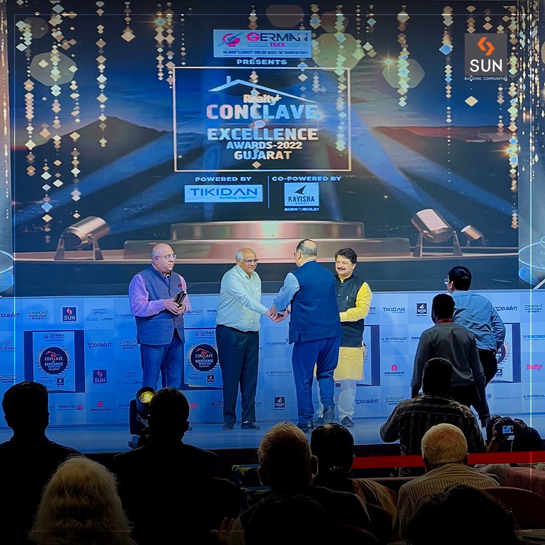 Sun Builders,  SunBuildersGroup, SunBuilders, RealEstateAhmedabad, IndiasFinestDevelopers, BuildingCommunities, Awards