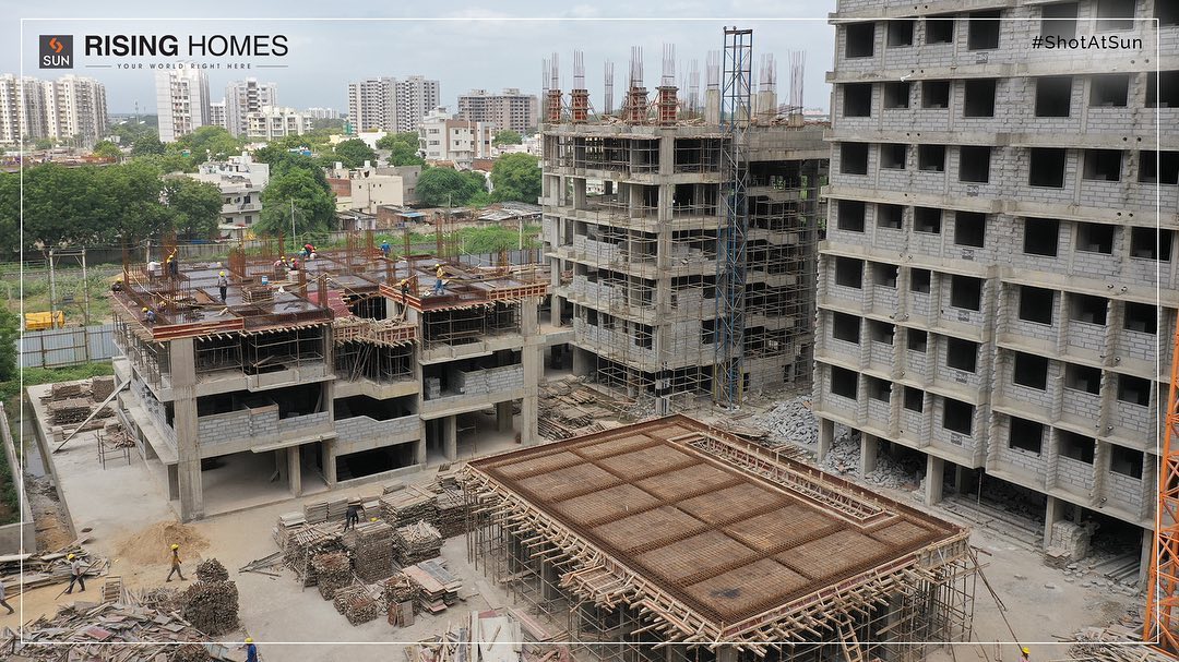 Sun Builders,  ConstructionUpdate, ProjectInMaking, SunBuildersGroup, SunBuilders, SunRisingHomes, RisingHomes, Residental, Retail, CompactLiving, AffordableHomes, Homes, 1BHK, 1.5BHK, Jagatpur, BuildingCommunities, RealestateAhmedabad