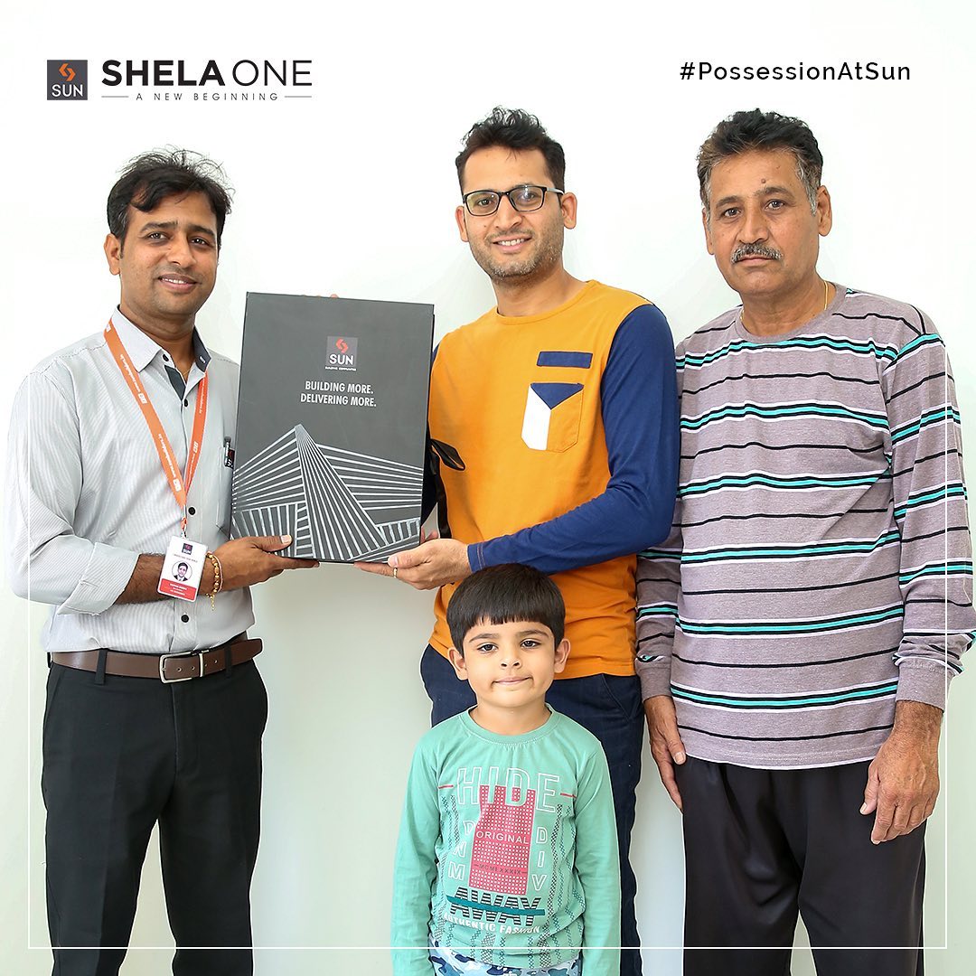 Sun Builders, BuildingMore, DeliveringMore, PreciousPossession, Congratulations, WelcomeToSunFamily, HappyHouseOwners, HouseOwners, SunBuildersGroup, SunBuilders, RealEstateAhmedabad, IndiasFinestDevelopers, BuildingCommunities