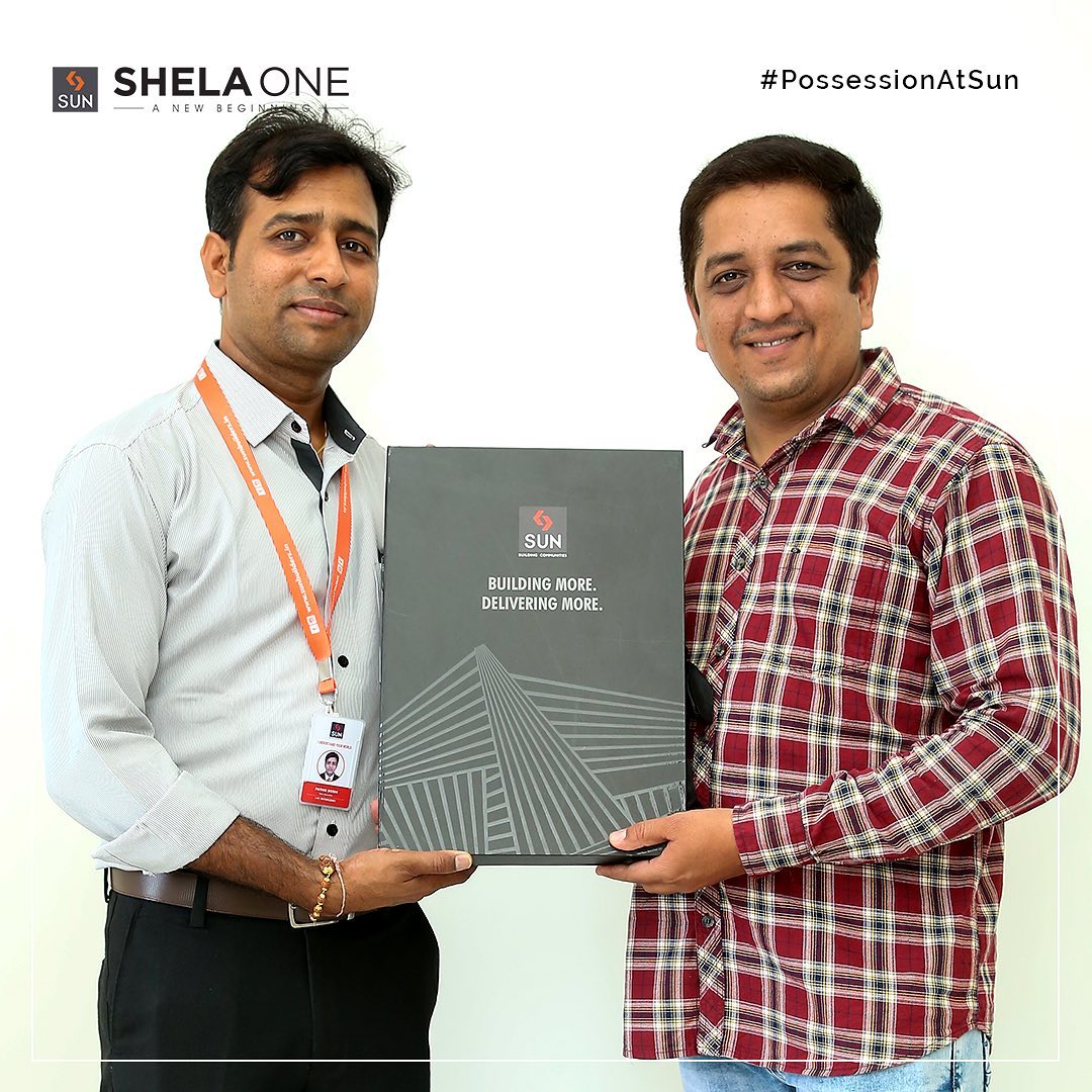 Sun Builders,  BuildingMore, DeliveringMore, PreciousPossession, Congratulations, WelcomeToSunFamily, HappyHouseOwners, HouseOwners, SunBuildersGroup, SunBuilders, RealEstateAhmedabad, IndiasFinestDevelopers, BuildingCommunities