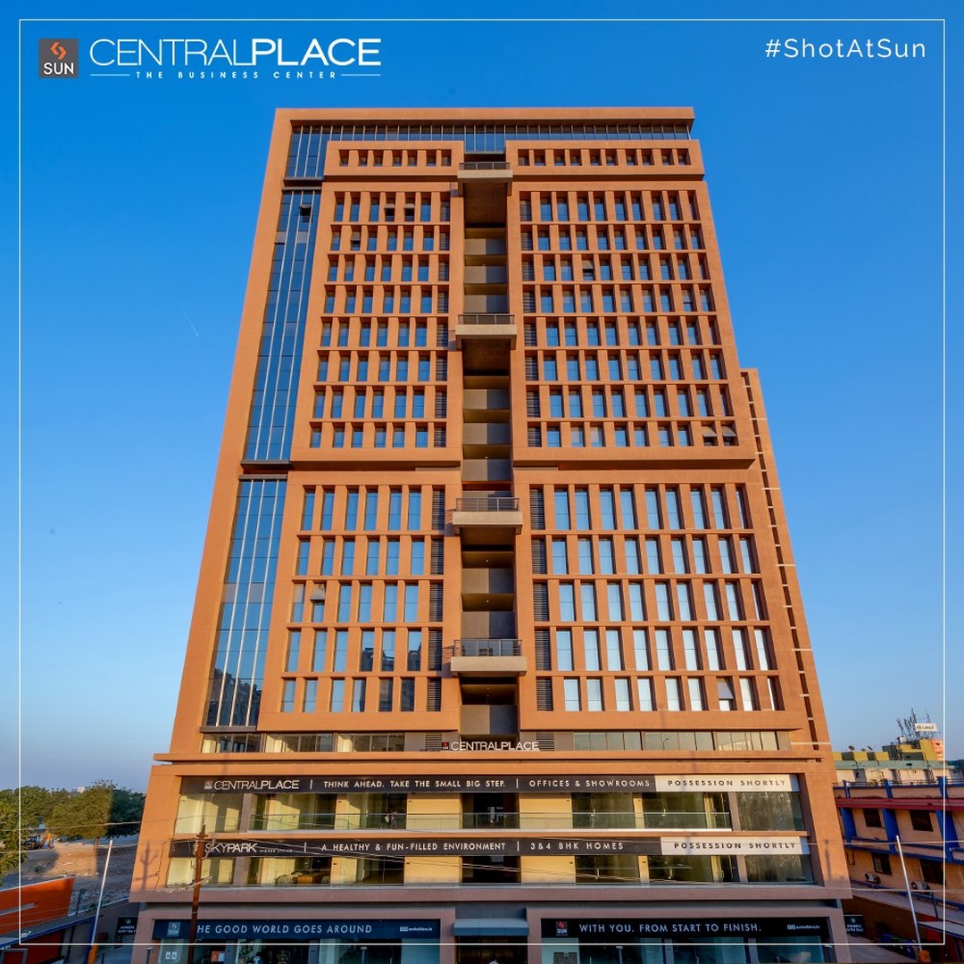 Sun Builders,  SunBuildersGroup, SunBuilders, SunCentralPlace, ShotAtSun, DeliveredProject, Commercial, Offices, Retail, Showrooms, Bopal, BopalFlyover, RealEstateAhmedabad