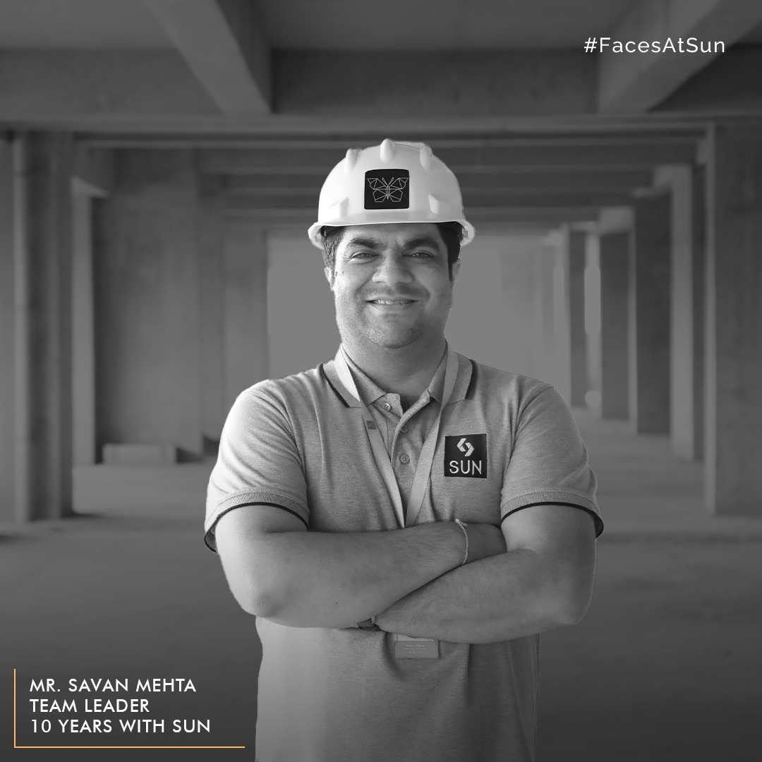 Leading the team with their similar approach, Mr. Mehta and Mr. Dani believe in the power of collaboration and teamwork. Their straightforward yet effective strategy focuses on quality, attention to detail, and understanding the needs of our clients.

#FacesAtSun #TeamMembers #Team #SunBuildersGroup #SunBuilders #RealEstateAhmedabad #IndiasFinestDevelopers #BuildingCommunities