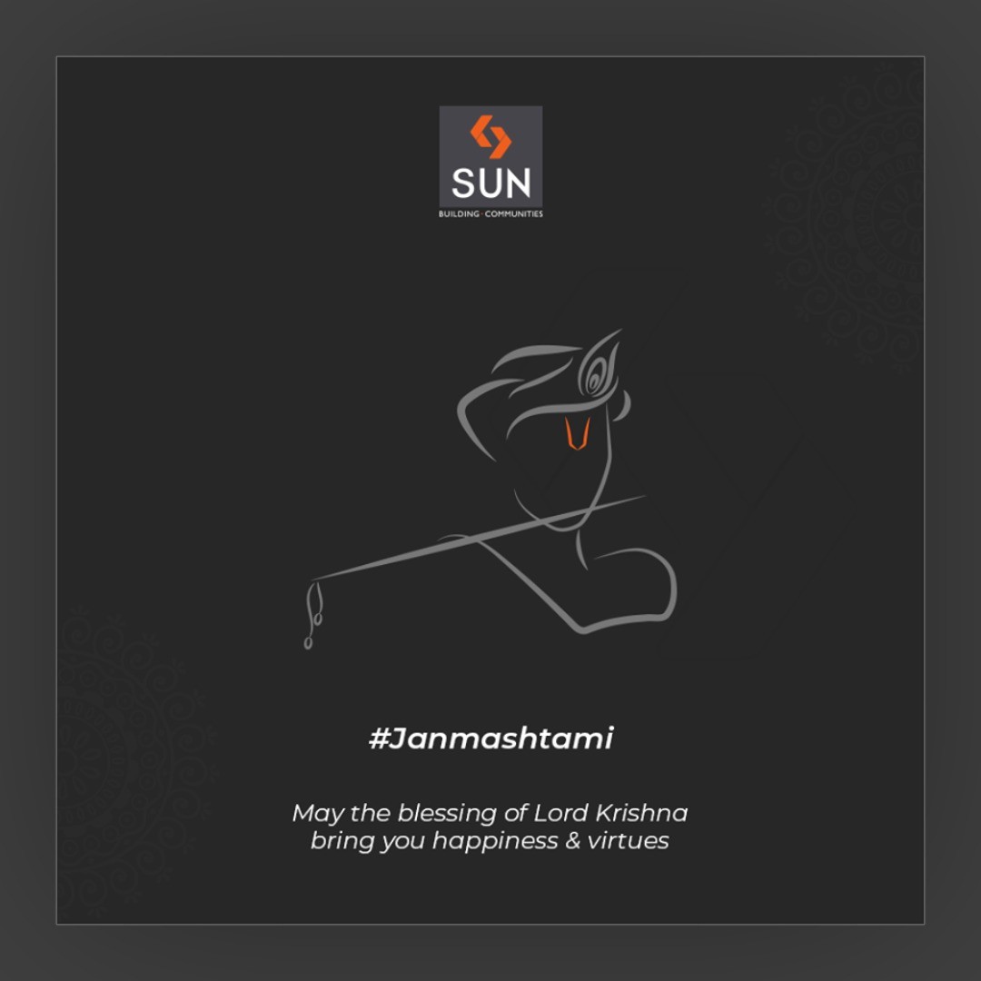 Sun Builders, LordKrishna, Janmashtami, HappyJanmashtami, Janmashtami2019, SunBuildersGroup, Ahmedabad, Gujarat, RealEstate