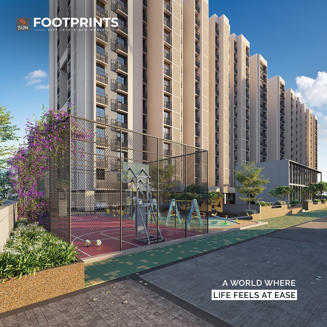 With construction going in full swing at Sun Footprints, we aim to uncover the joy of purposefully designed multi-purpose court, exclusively for children, encouraging them to stay active and engaged.

Sample Homes Ready. Book your visit today!

For Details Call: +91 99789 32073
Location: Shela Extension
Status: Under Construction

#SunBuildersGroup #SunBuilders #2BHKHomes #StepSetHome #ProjectInMaking #Shela #ShelaExtension #SunBuilders #RealEstate #SunFootprints #Ahmedabad #Gujarat