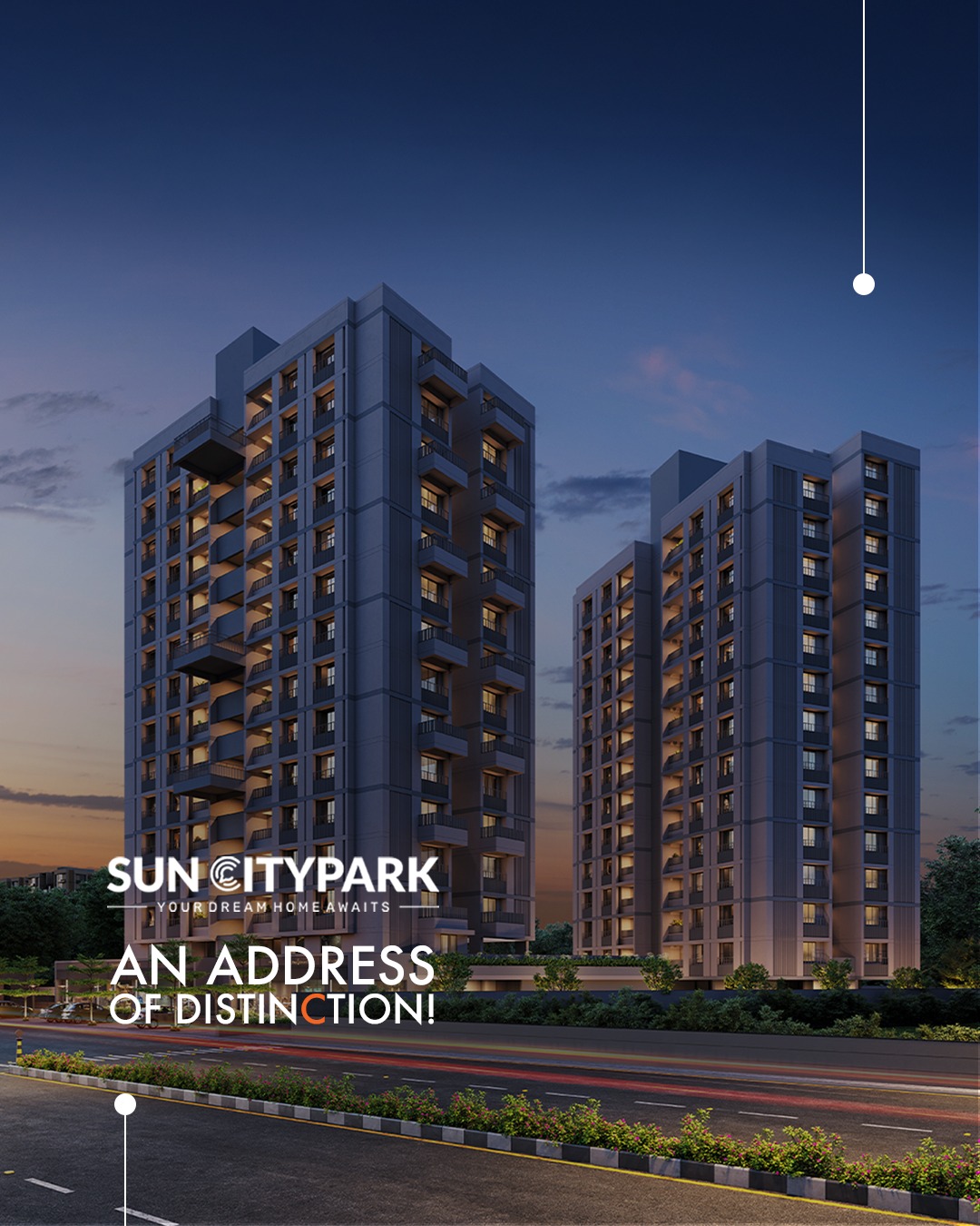 Sun Builders,  ModernComfort, AddressOfDistinction, Sattadhar, SunCityPark, SunBuildersGroup