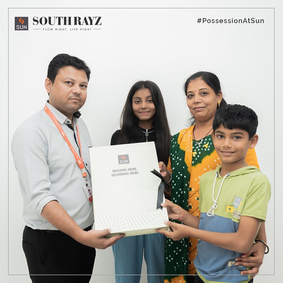 Sun Builders,  BuildingMore, DeliveringMore, PreciousPossession, Congratulations, WelcomeToSunFamily, HappyHomeOwners, Residences, SunBuildersGroup, SunBuilders, RealEstateAhmedabad, IndiasFinestDevelopers