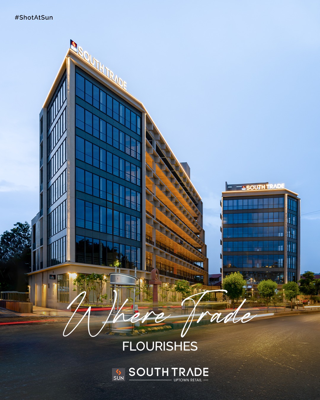 Sun Builders, SunBuildersGroup, SunBuilders, SunSouthTrade, Retail, Showroom, SouthBopal, SOBO, RealEstateAhmedabad