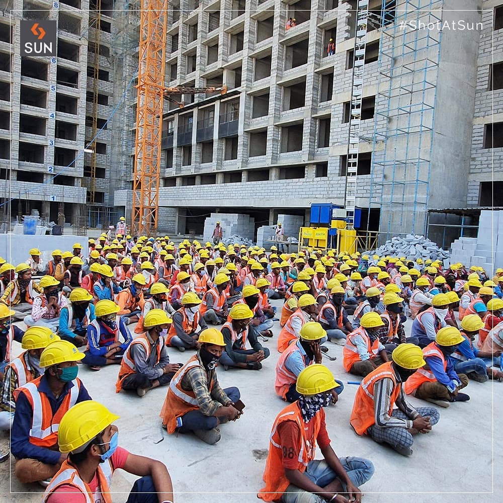 Sun Builders,  SunBuildersGroup, SunBuilders, SafetyWeek, ConstructionAtSun, ShotAtSun, RealEstateAhmedabad, IndiasFinestDevelopers, BuildingCommunities