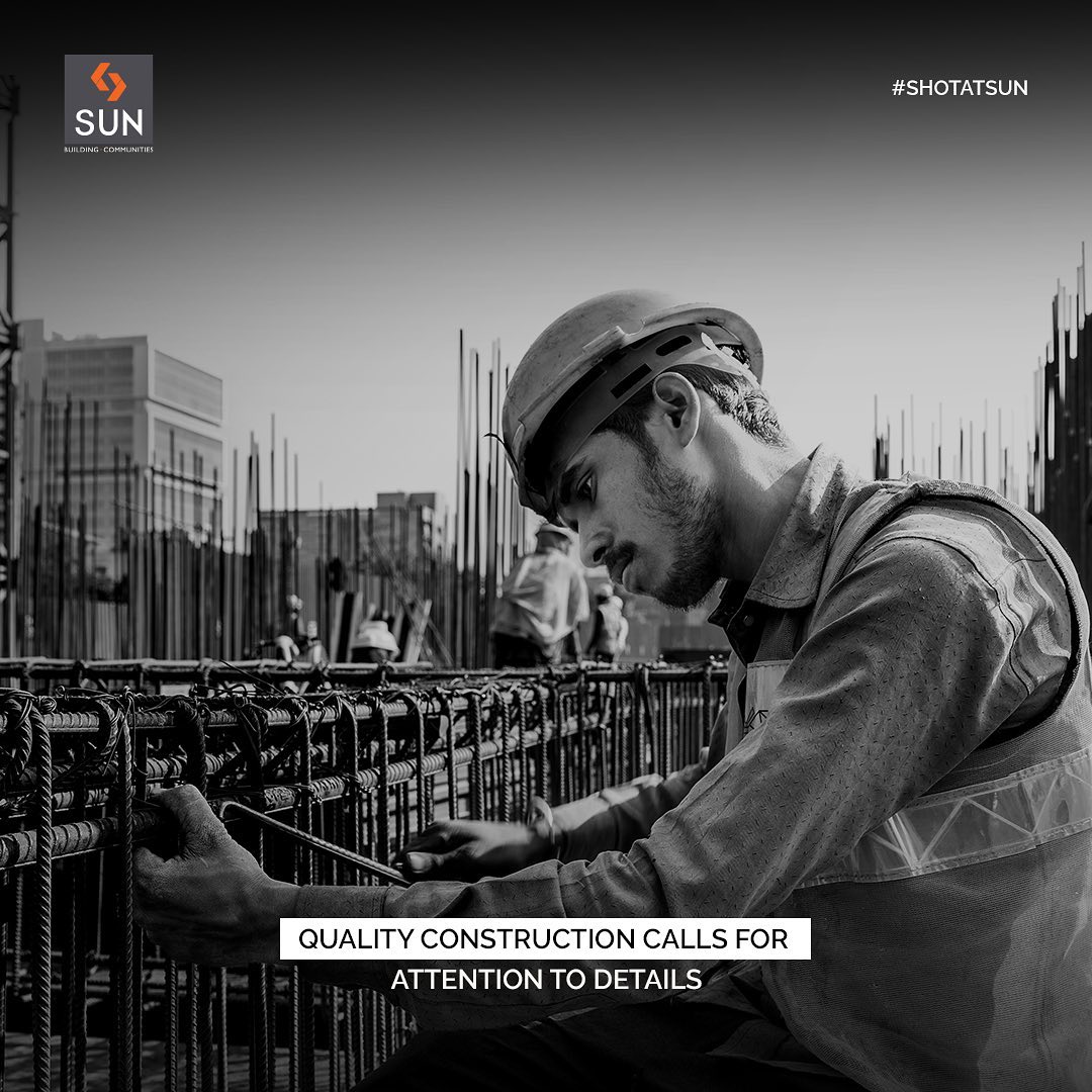It gives us immense delight to carry quality as an integral part of our identity. When it comes to quality construction, attention to details is mandatory.

At Sun Builders Group, we assure shaping milestones that boast of quality construction.

#SunBuildersGroup #SunBuilders #RealEstateAhmedabad #IndiasFinestDevelopers #BuildingCommunities