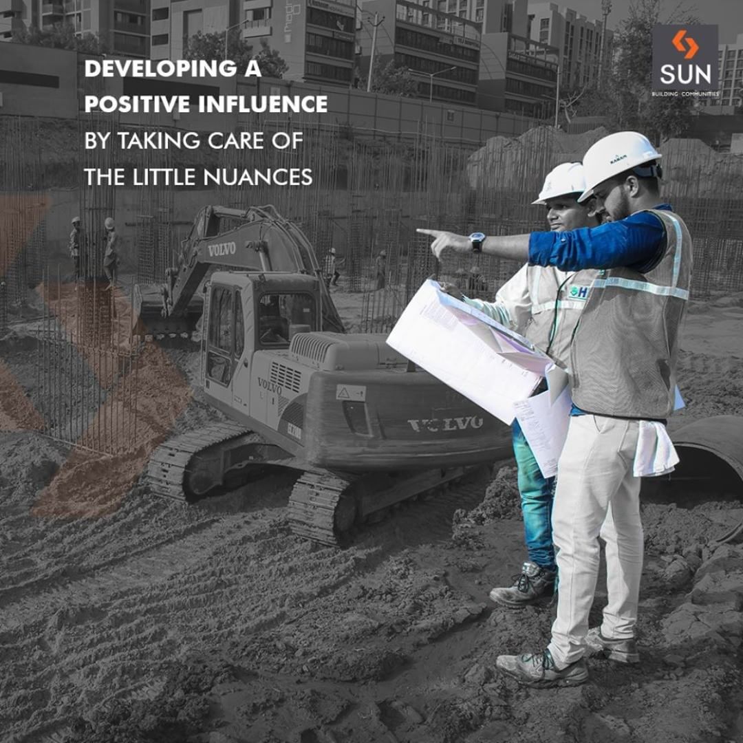 Our project engineers are thoughtful during the process of building new projects by delegating attention to little nuances! 
#SunBuildersGroup #RealEstate #SunBuilders #Ahmedabad #Gujarat