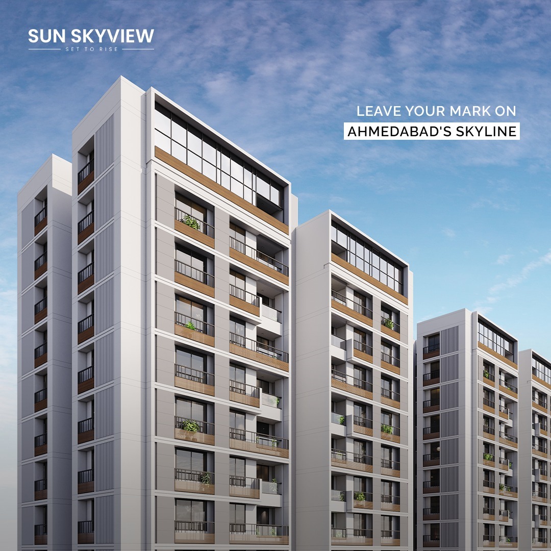 Sun Builders, SunBuildersGroup, SunBuilders, SunSkyview, HighRiseLiving, Residential, Retail, Homes, Shela, 3BHK, RealEstateAhmedabad