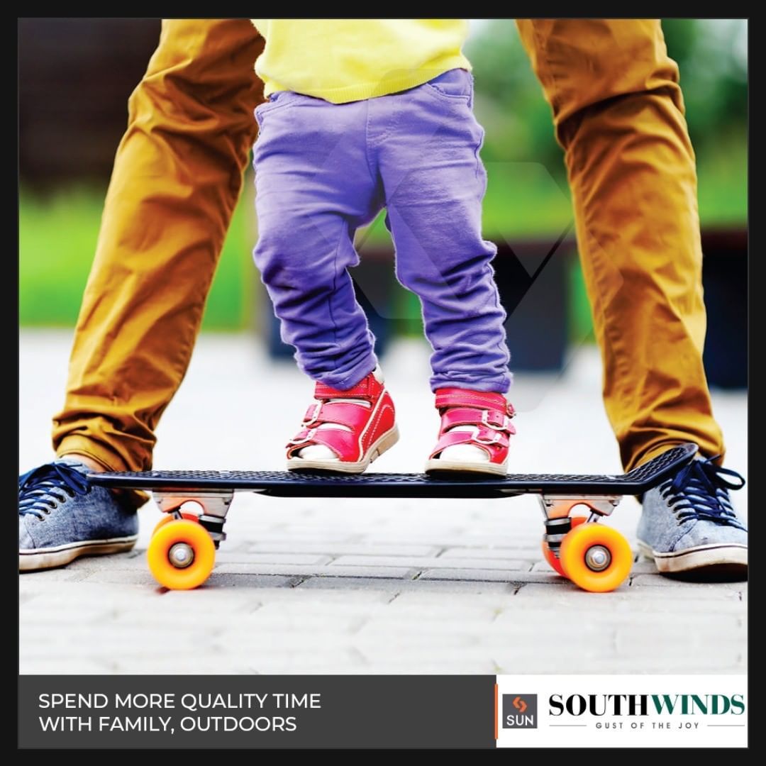 Let the green landscapes at South winds become your new playground to cherish the family bond!� #SunBuildersGroup #RealEstate #Gujarat #Ahmedabad #SouthWinds