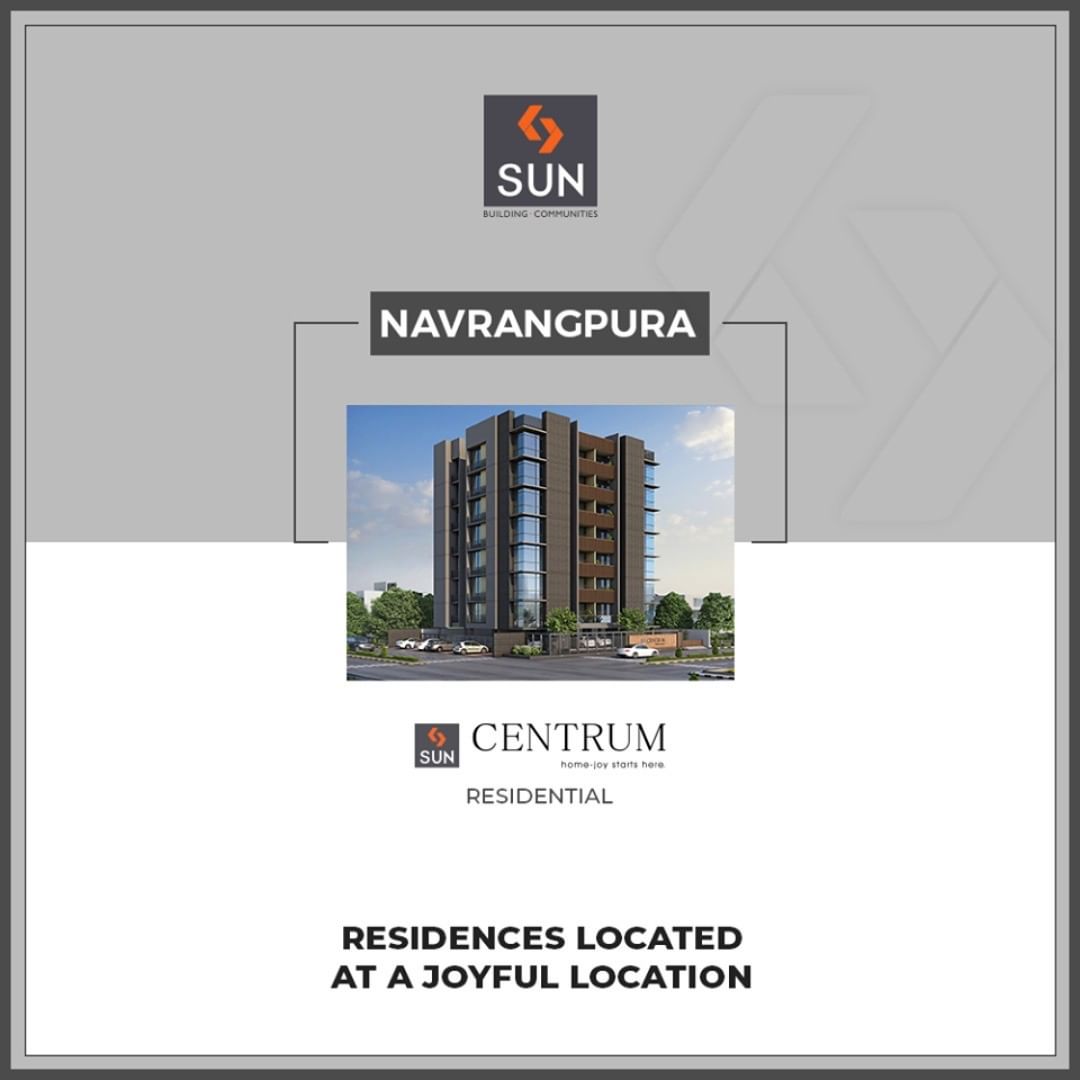 #QuantumOfSun 
While designing projects, we keep in mind the importance of location. Sun Centrum located at the joyful location of #Navrangpura, a hustling location popular amidst a large community closely connected to the #RiverfrontWalkway. 
#SunBuildersGroup #Ahmedabad #Gujarat #RealEstate