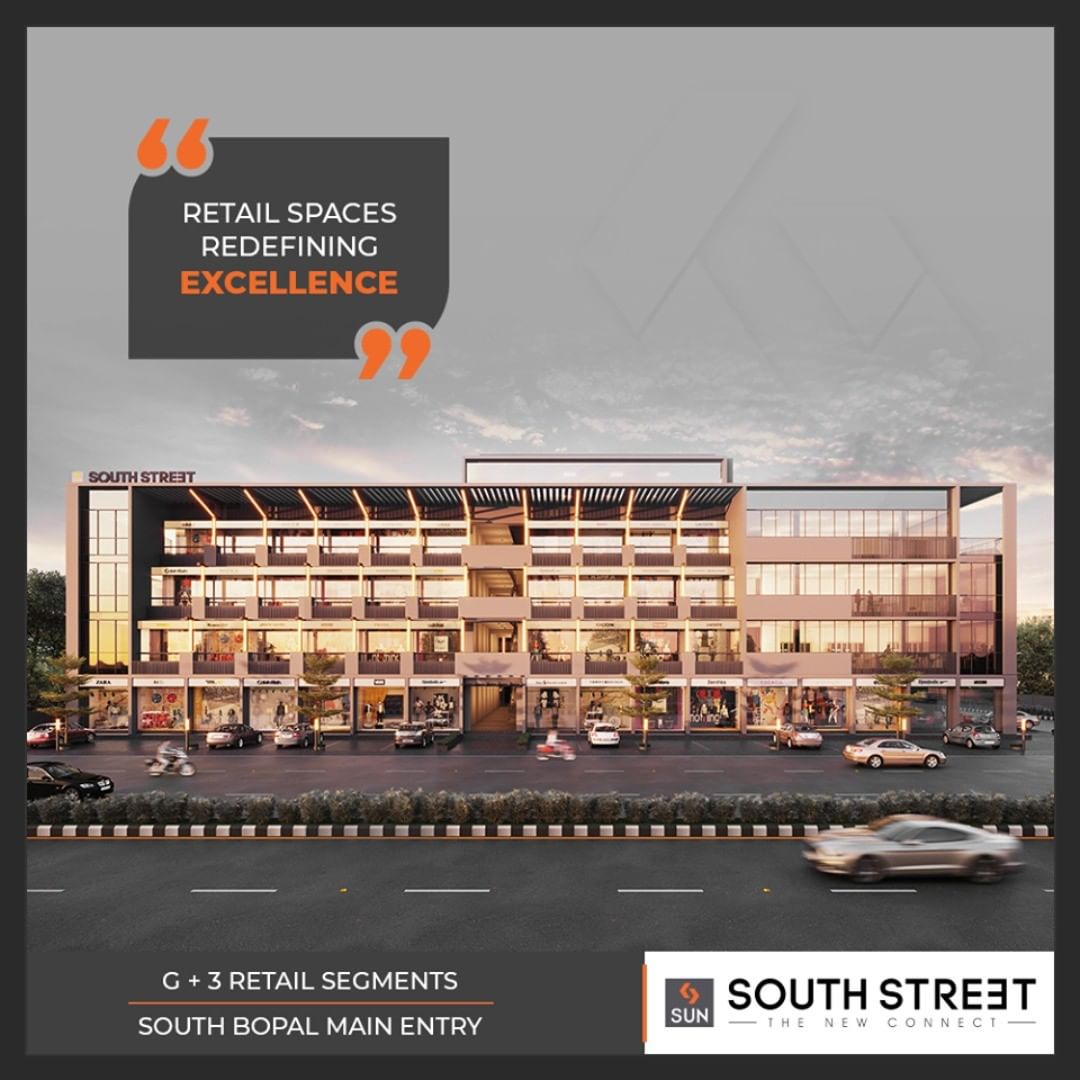 #Southstreet is the upcoming retail segment at South Bopal that redefines excellence! 
#SouthBopal #SunBuildersGroup #Ahmedabad #Gujarat