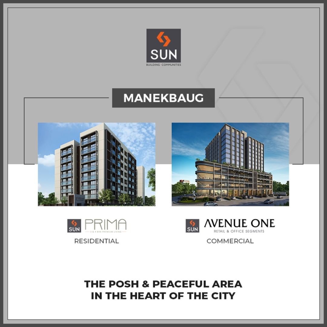 #QuantumOfSun | #Manekbaug is the heart of the city that allows great businesses to thrive & healthy communities to prosper.

#SunBuildersGroup #Ahmedabad #Gujarat