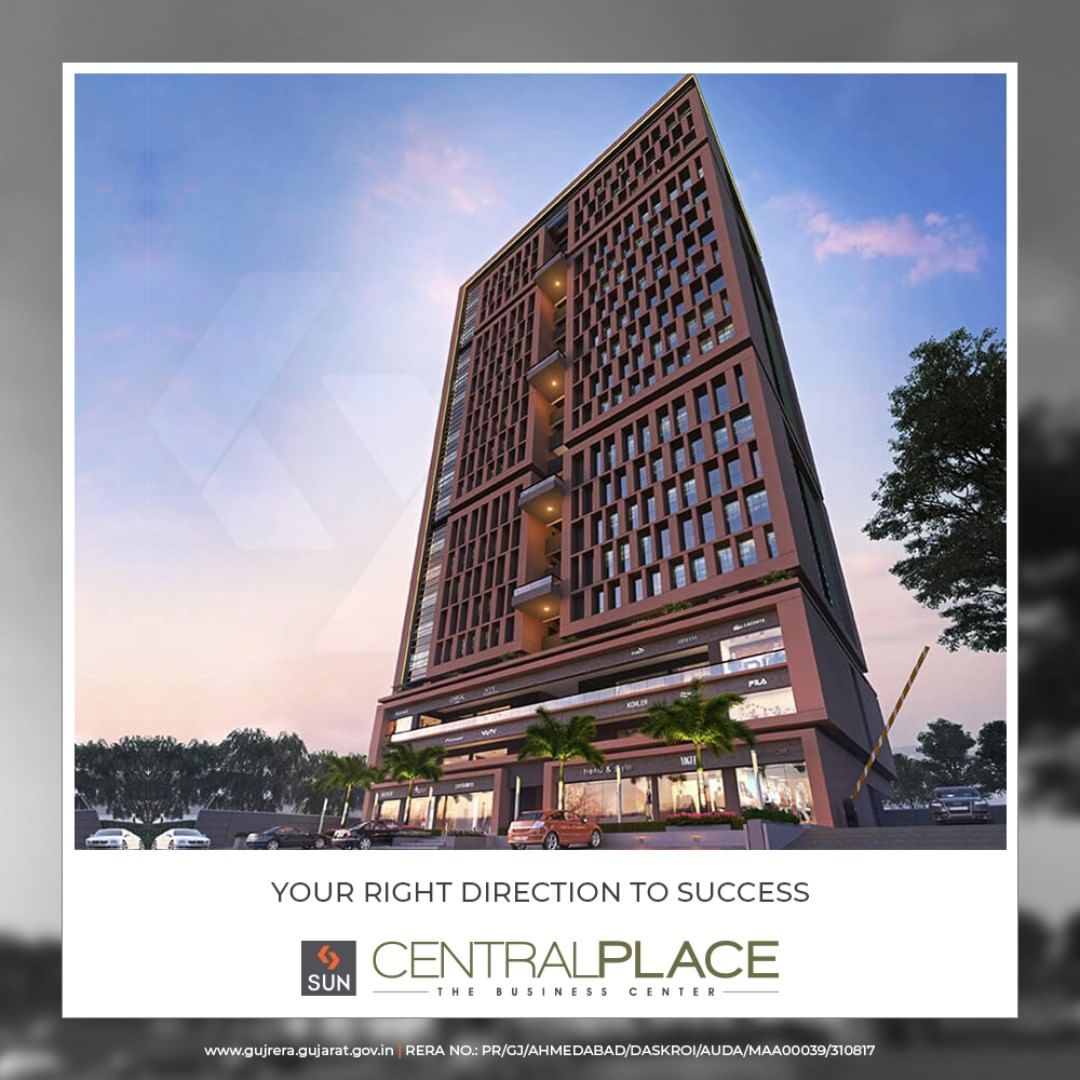 Your vision will determine your choice & this foresight shall enable you to take the right direction to success! 
#SunCentralPlace #SunBuildersGroup #Ahmedabad #Gujarat #Residences #BusinessCentre