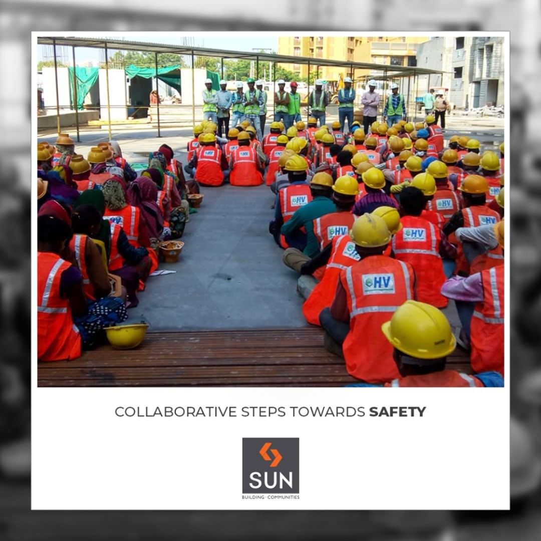 Timely safety session ensure in maintaining collaborative safety standards for our laborers! 
#SafetySession #Safety #SunBuildersGroup #RealEstate #Ahmedabad #Gujarat