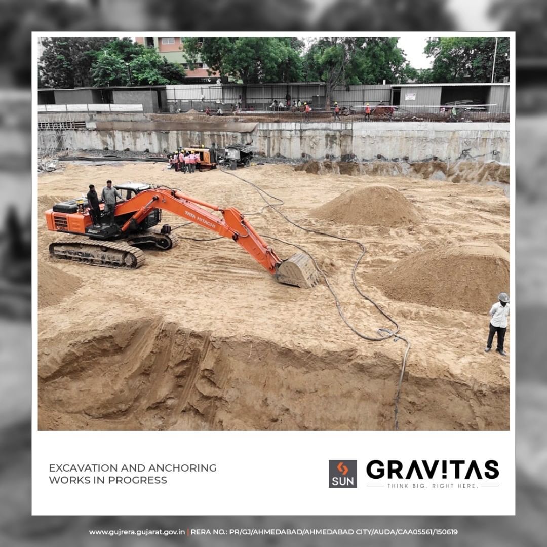 Fast pacing constructing of your dream offices, excavation & anchoring work in progress!

#SunGravitas #SunBuildersGroup #Ahmedabad #Gujarat #RealEstate #ConstructionUpdate #OnsiteUpdate