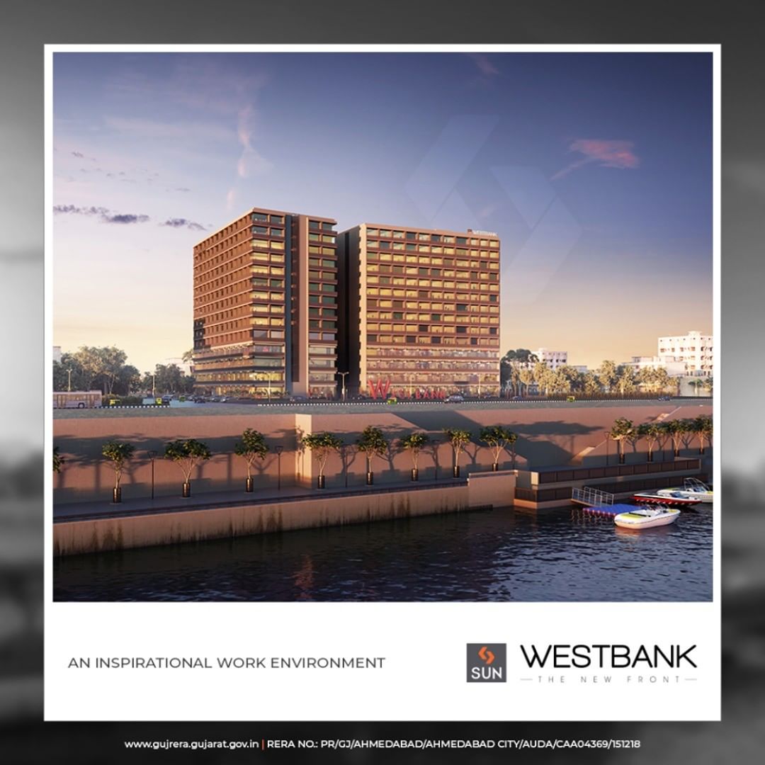 With creative design, smart planning & picturesque view West Bank successfully deliver an 'inspirational work environment

#SunWestBank #SunBuildersGroup #Ahmedabad #Gujarat #RealEstate #SunBuilders