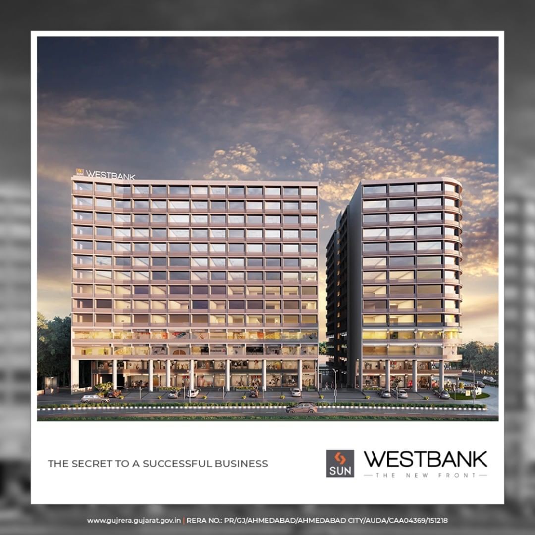 From its grand entrance experience to the imposing glass facade, every facet of West Bank ensures an inspiring work environment.

#SunWestBank #SunBuildersGroup #Ahmedabad #Gujarat #RealEstate #SunBuilders