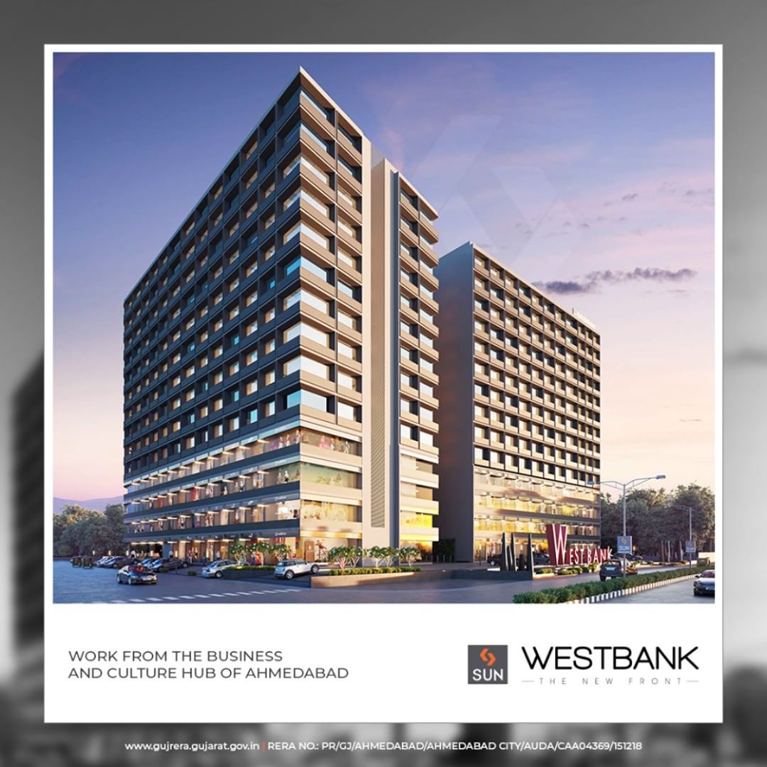 The riverfront has been successfully envisioned and the projections for the future have been carefully studied, making it the business hub of Ahmedabad.

#SunWestBank #SunBuildersGroup #Ahmedabad #Gujarat #RealEstate #SunBuilders